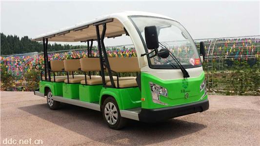  油电混合15座电动观光车